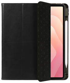 Rosso Elite Samsung Galaxy Tab S11 Hoes 2-in-1 Echt Leer Book Case Zwart afbeelding