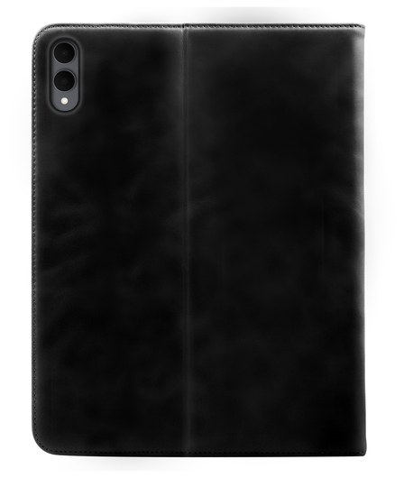 Rosso Deluxe Samsung Galaxy Tab S11 Ultra Hoes Book Case Echt Leer Zwart afbeelding 2