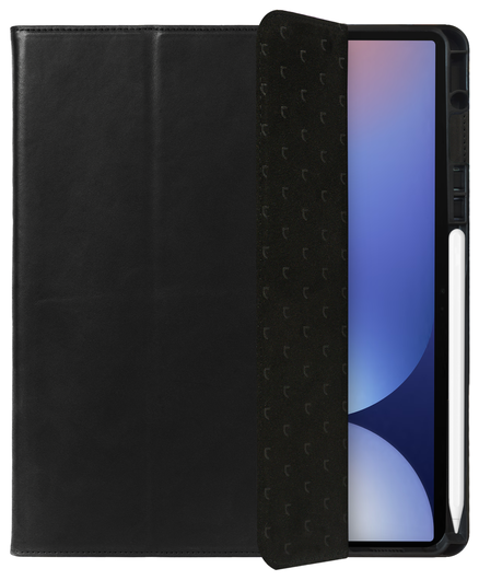 Rosso Elite Samsung Tab S11 Ultra Hoes 2-in-1 Echt Leer Book Case Zwart afbeelding 1