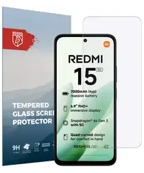 Rosso Xiaomi Redmi 15 (5G) 9H Tempered Glass Screen Protector afbeelding