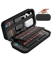 Nintendo Switch 2 Opberghoes Game Card Organizer Travel Case Zwart afbeelding