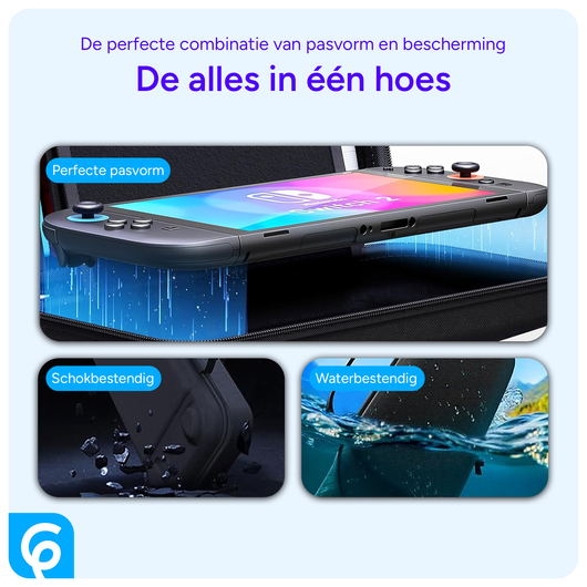 Nintendo Switch 2 Opberghoes Game Card Organizer Travel Case Zwart afbeelding 2