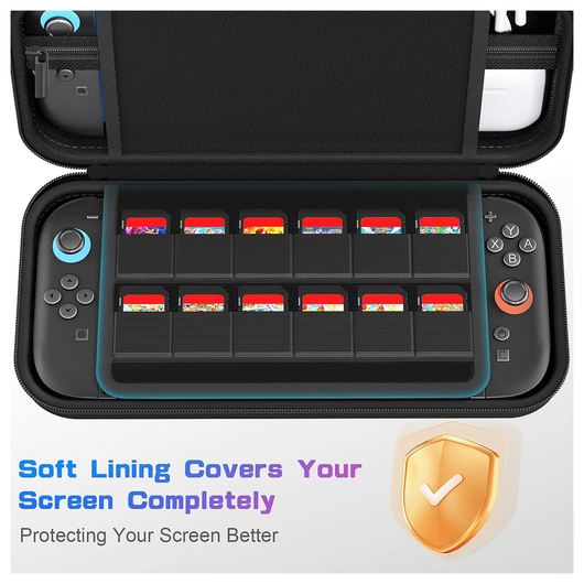 Nintendo Switch 2 Opberghoes Game Card Organizer Travel Case Zwart afbeelding 6