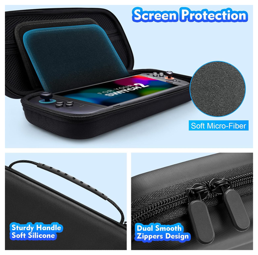 Nintendo Switch 2 Opberghoes Game Card Organizer Case met Ritsvak Zwart afbeelding 5