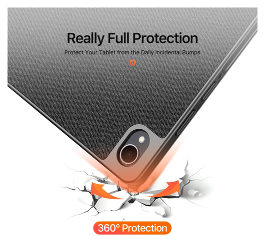 Dux Ducis Domo Samsung Galaxy Tab S11 Hoes Tri-Fold Book Case Zwart afbeelding 2