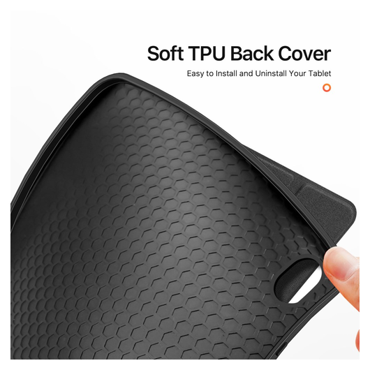 Dux Ducis Domo Samsung Galaxy Tab S11 Hoes Tri-Fold Book Case Zwart afbeelding 9