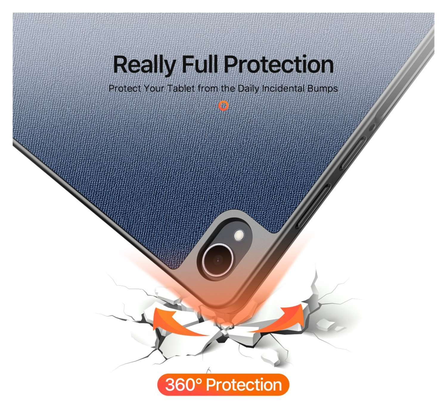 Dux Ducis Domo Samsung Galaxy Tab S11 Hoes Tri-Fold Book Case Blauw afbeelding 2