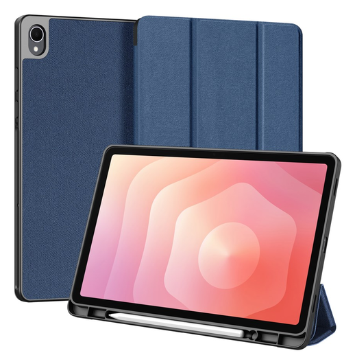 Dux Ducis Domo Samsung Galaxy Tab S11 Hoes Tri-Fold Book Case Blauw afbeelding 1