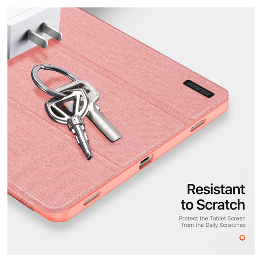 Dux Ducis Domo Samsung Galaxy Tab S11 Hoes Tri-Fold Book Case Roze afbeelding 5