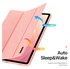 Dux Ducis Domo Samsung Galaxy Tab S11 Hoes Tri-Fold Book Case Roze afbeelding 3