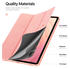Dux Ducis Domo Samsung Galaxy Tab S11 Hoes Tri-Fold Book Case Roze afbeelding 7