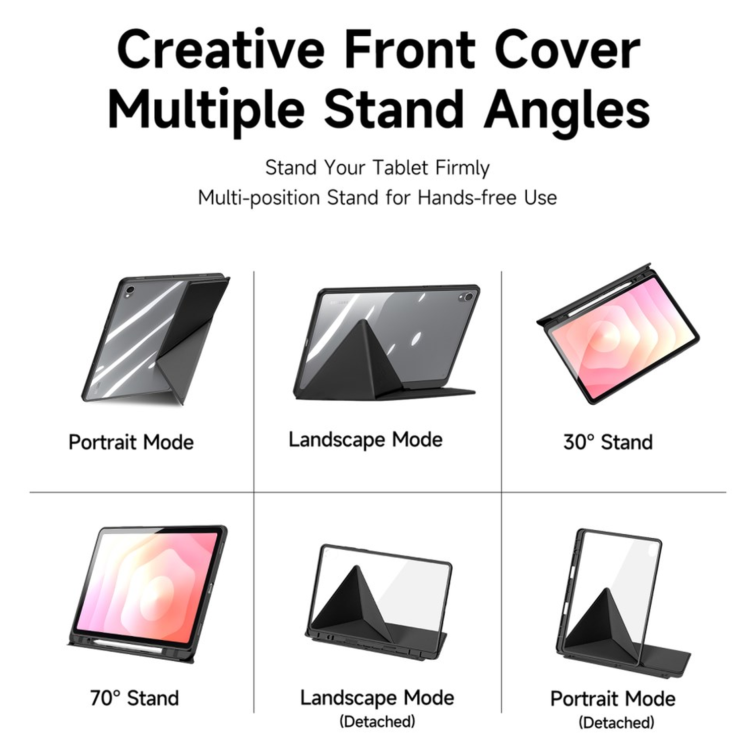 Dux Ducis Magi Samsung Galaxy Tab S11 Hoes V-Fold Book Case Zwart afbeelding 6