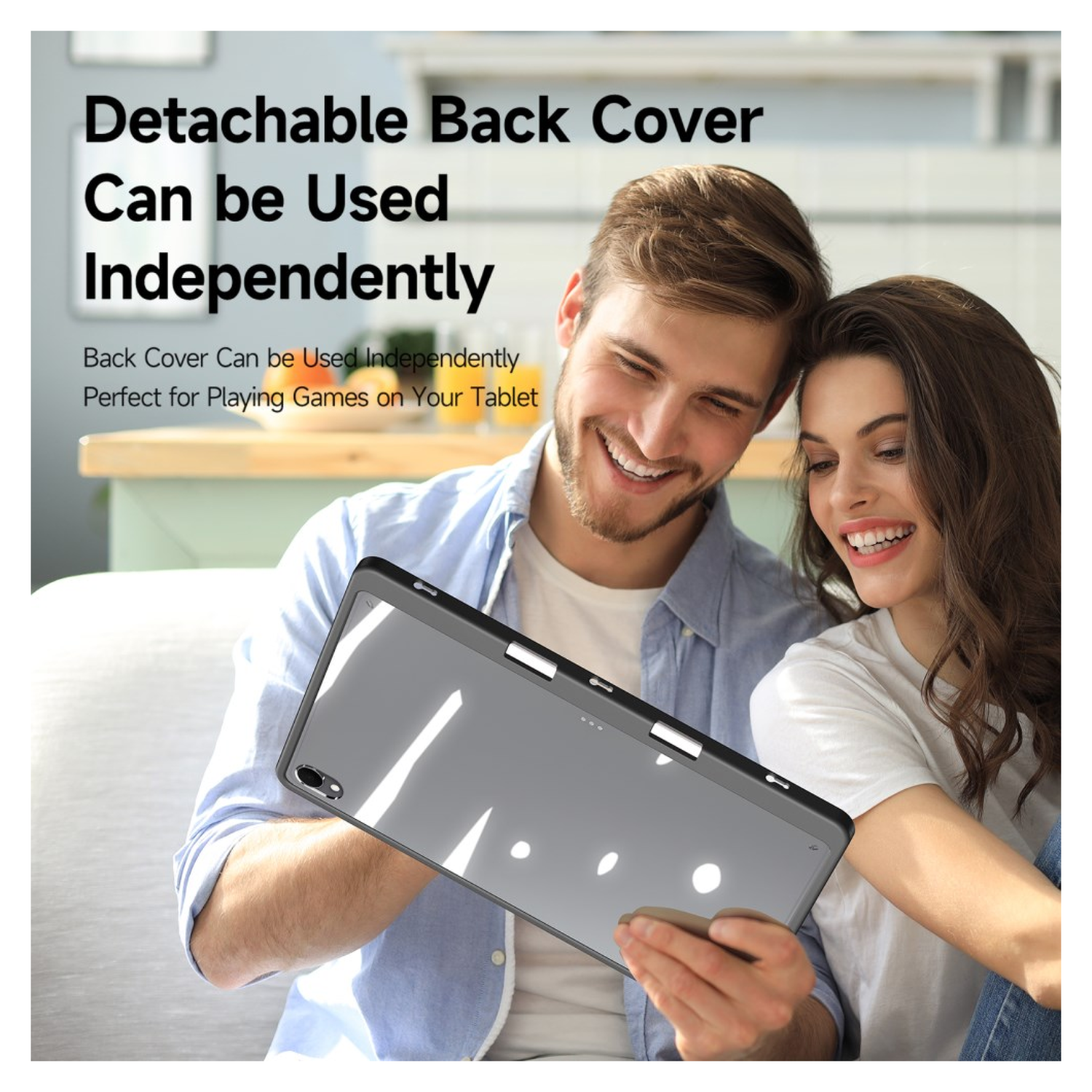 Dux Ducis Magi Samsung Galaxy Tab S11 Hoes V-Fold Book Case Grijs afbeelding 3