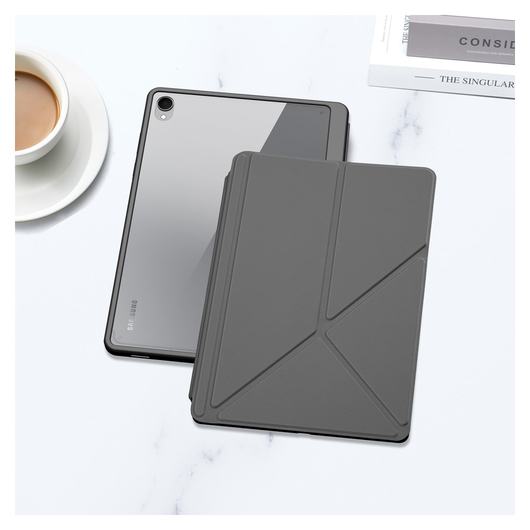 Dux Ducis Magi Samsung Galaxy Tab S11 Hoes V-Fold Book Case Grijs afbeelding 11