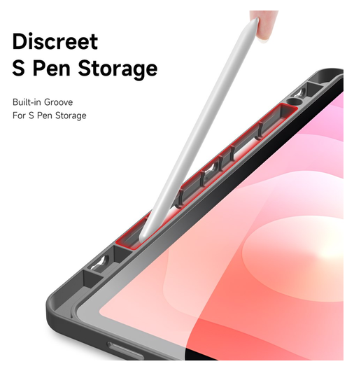 Dux Ducis Magi Samsung Galaxy Tab S11 Hoes V-Fold Book Case Grijs afbeelding 8