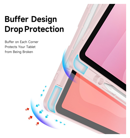 Dux Ducis Magi Samsung Galaxy Tab S11 Hoes V-Fold Book Case Roze afbeelding 10