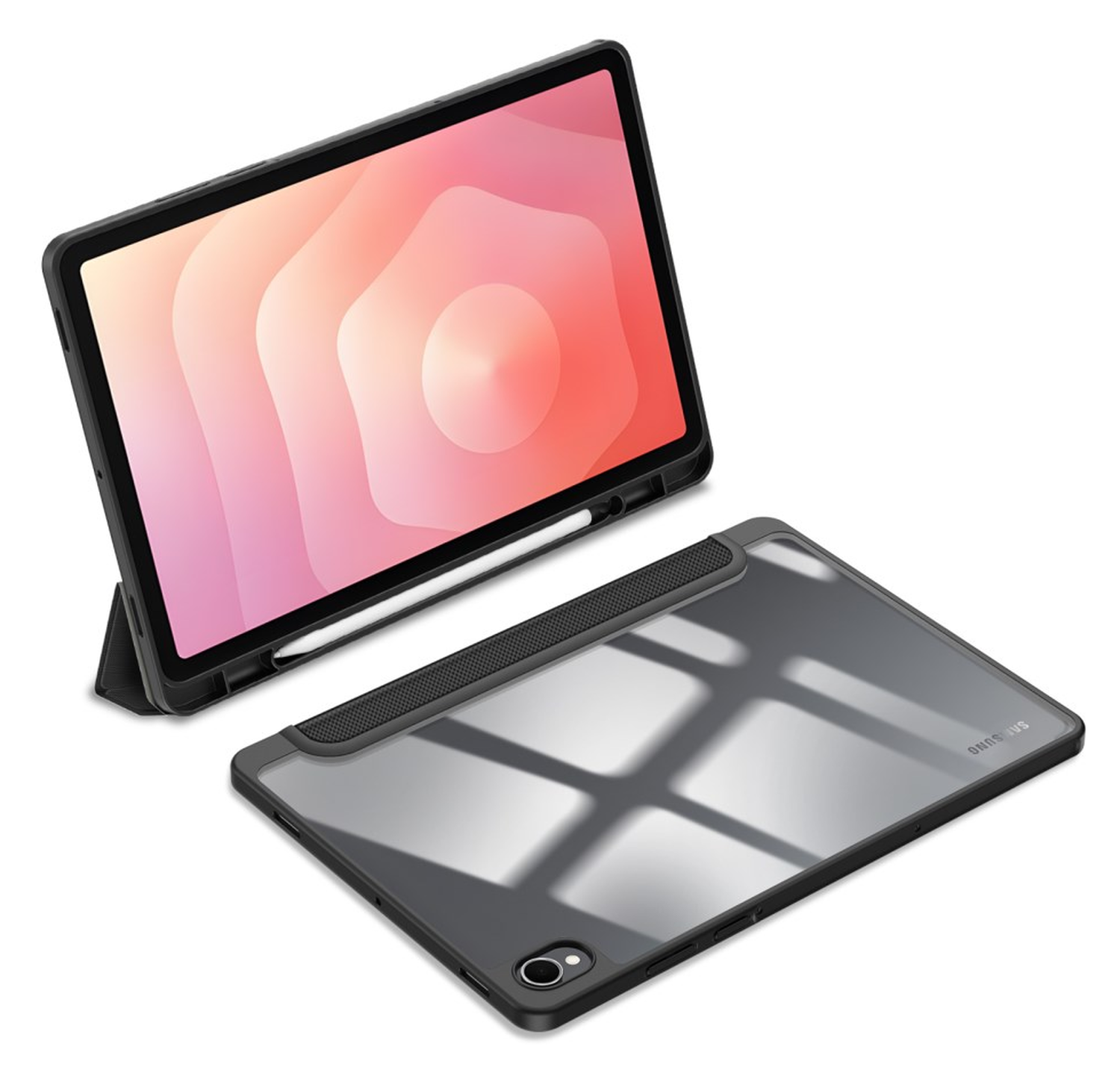 Dux Ducis Toby Samsung Galaxy Tab S11 Hoes Tri-Fold Book Case Zwart afbeelding 8