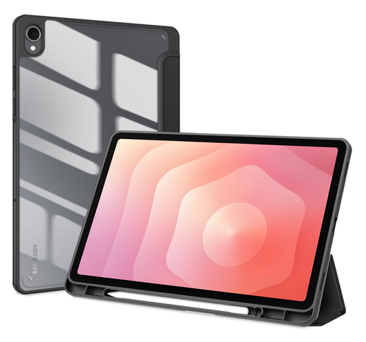 Dux Ducis Toby Samsung Galaxy Tab S11 Hoes Tri-Fold Book Case Zwart afbeelding 11