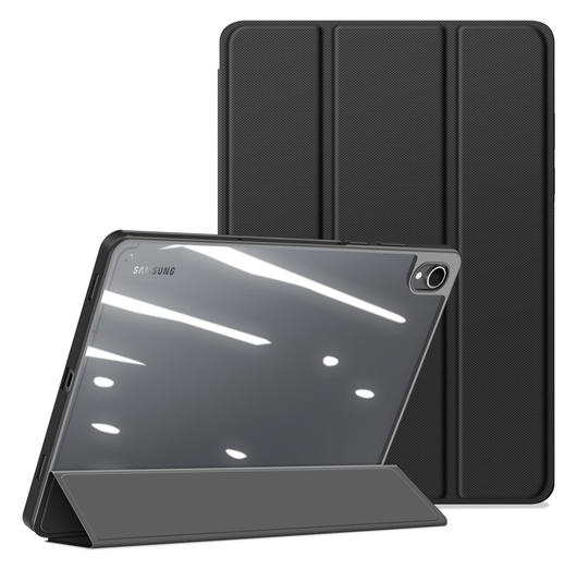 Dux Ducis Toby Samsung Galaxy Tab S11 Hoes Tri-Fold Book Case Zwart afbeelding 7