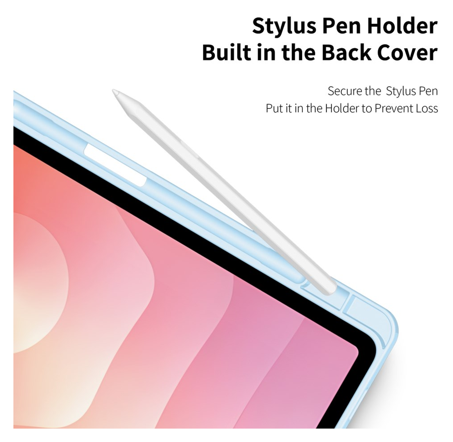 Dux Ducis Toby Samsung Galaxy Tab S11 Hoes Tri-Fold Book Case Blauw afbeelding 4