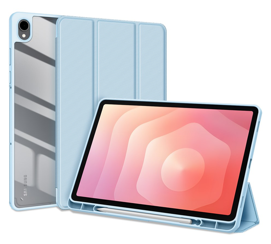 Dux Ducis Toby Samsung Galaxy Tab S11 Hoes Tri-Fold Book Case Blauw afbeelding 1