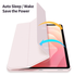 Dux Ducis Toby Samsung Galaxy Tab S11 Hoes Tri-Fold Book Case Roze afbeelding 3