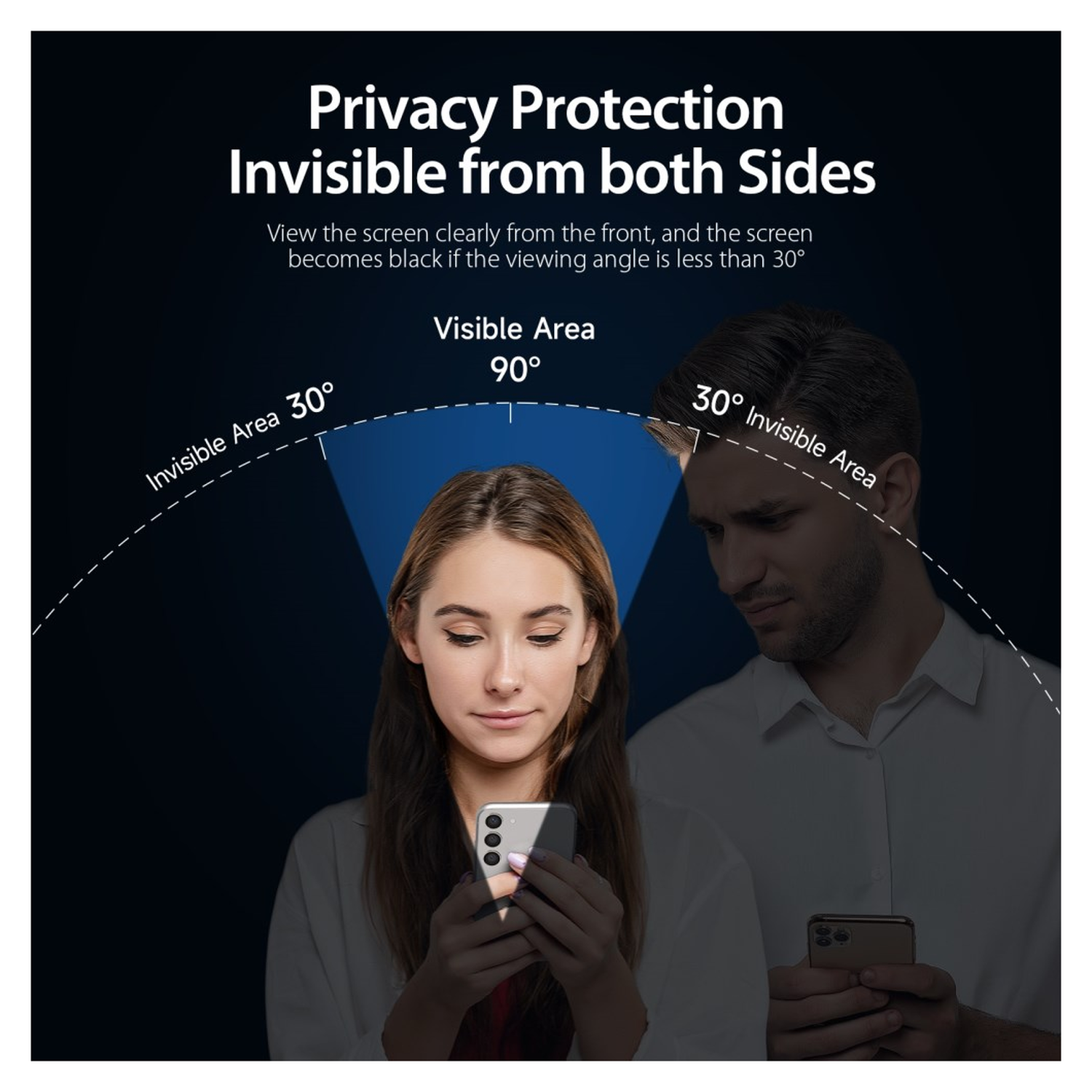 Dux Ducis Samsung Galaxy S25 FE Screen Protector Privacy Tempered Glass 9H afbeelding 3