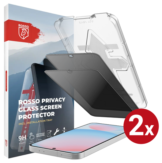 Rosso Samsung A56 / S24 FE Privacy Glass met Installatietray (2-Pack) afbeelding 1