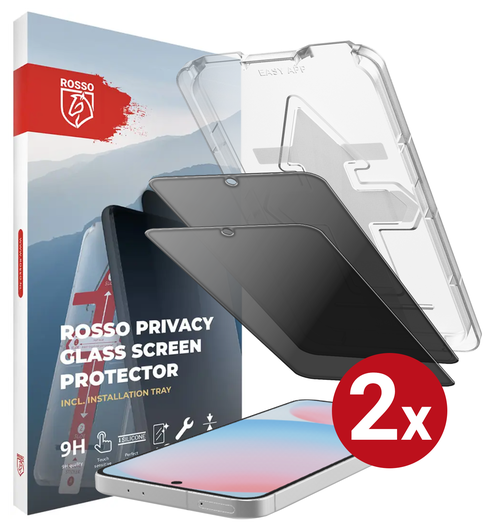 Rosso Samsung A56 / S24 FE Privacy Glass met Installatietray (2-Pack) afbeelding 13