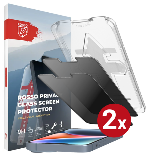 Rosso Apple iPhone 14 Privacy Glass met Installatietray (2-Pack) afbeelding 13