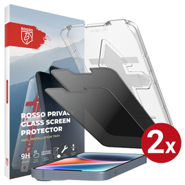 Rosso Apple iPhone 14 Privacy Glass met Installatietray (2-Pack)