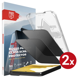 Rosso Samsung Galaxy S22 Privacy Glass met Installatietray (2-Pack) afbeelding