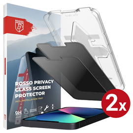 Rosso iPhone 13 / 13 Pro Privacy Glass met Installatietray (2-Pack)