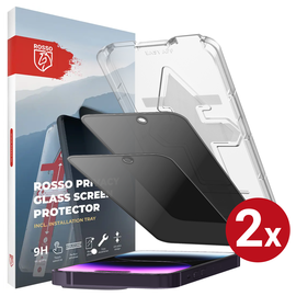 Rosso Apple iPhone 14 Pro Privacy Glass met Installatietray (2-Pack)
