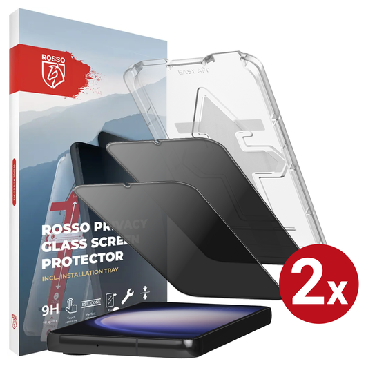 Rosso Samsung Galaxy S23 Privacy Glass met Installatietray (2-Pack) afbeelding 1