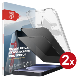 Rosso iPhone 12 / 12 Pro Privacy Glass met Installatietray (2-Pack)