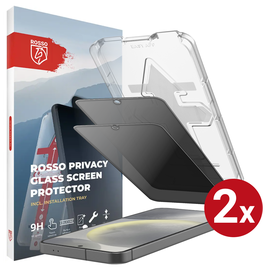 Rosso Samsung S24 Plus Privacy Glass met Installatietray (2-Pack)