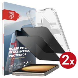 Rosso Samsung S23 Plus Privacy Glass met Installatietray (2-Pack) afbeelding