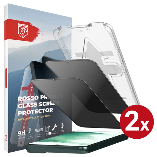 Rosso Samsung S22 Plus Privacy Glass met Installatietray (2-Pack) afbeelding 1