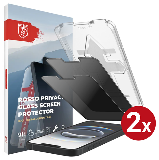 Rosso Apple iPhone 16e Privacy Glass met Installatietray (2-Pack) afbeelding 1