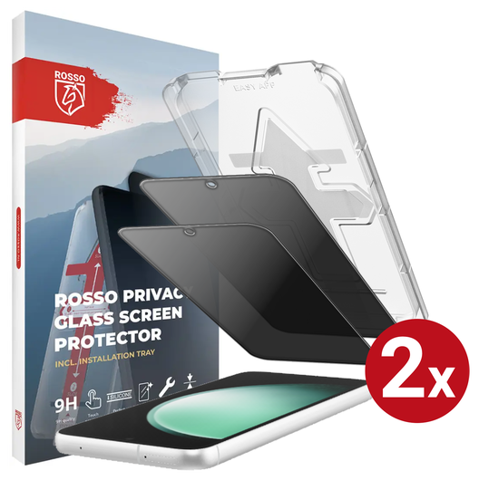 Rosso Samsung Galaxy S23 FE Privacy Glass met Installatietray (2-Pack) afbeelding 1