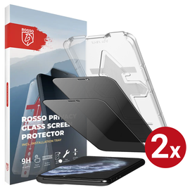 Rosso iPhone 11 Pro Max Privacy Glass met Installatietray (2-Pack) afbeelding