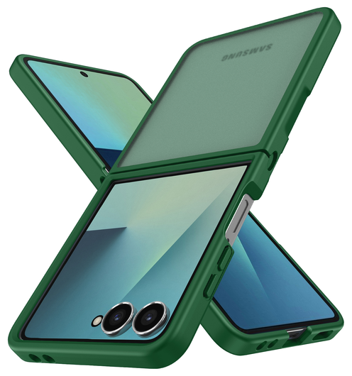 Samsung Galaxy Z Flip 7 Hoesje Back Cover Matte Groen afbeelding 3