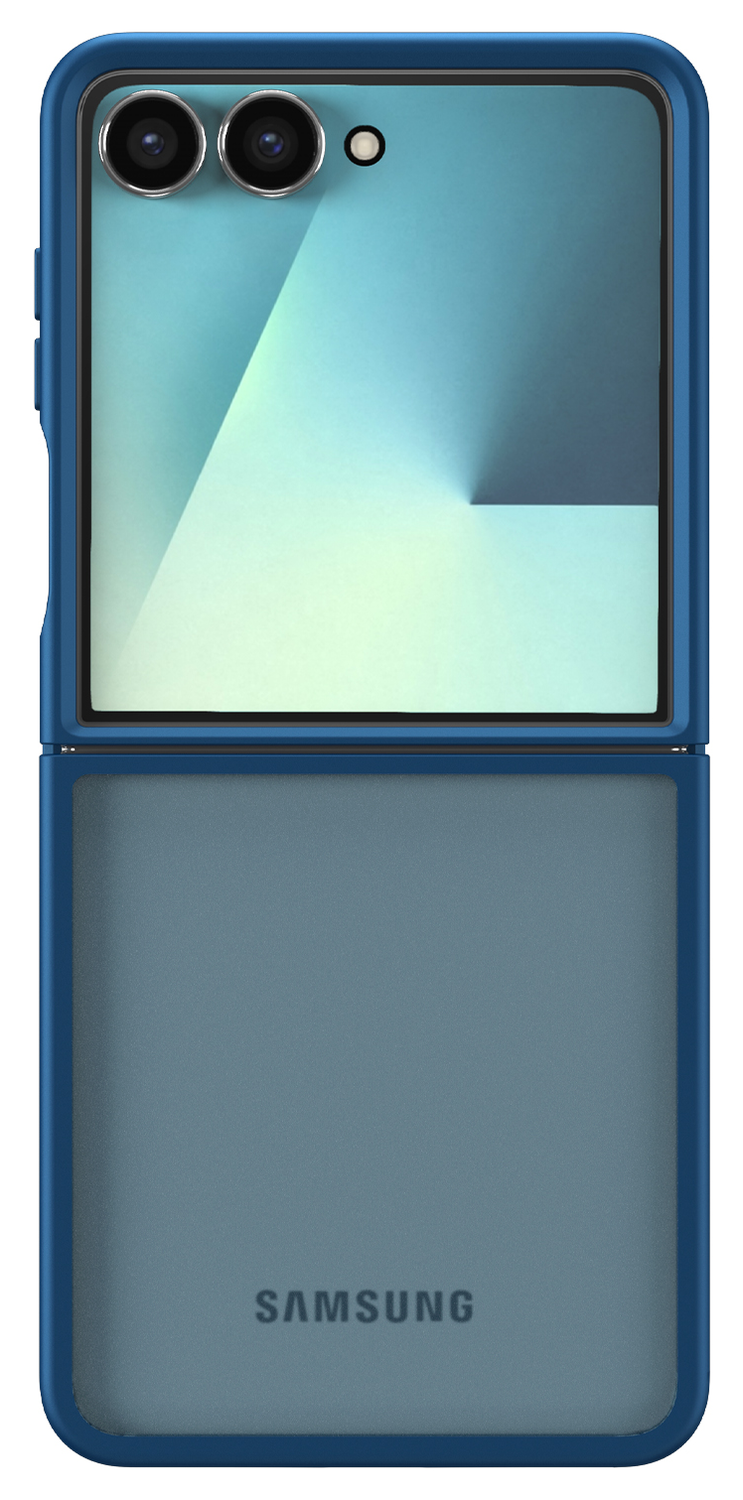 Samsung Galaxy Z Flip 7 Hoesje Back Cover Matte Blauw afbeelding 2