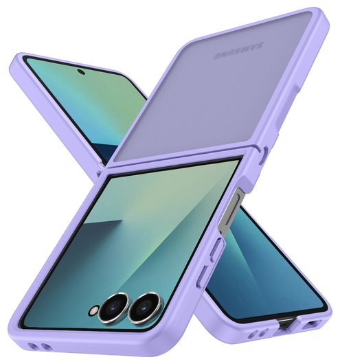 Samsung Galaxy Z Flip 7 Hoesje Back Cover Matte Paars afbeelding 3