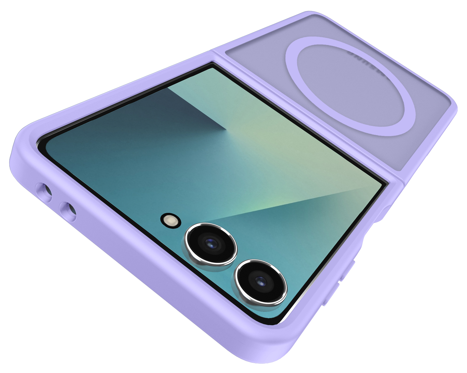 Samsung Galaxy Z Flip 7 Hoesje met MagSafe Back Cover Matte Paars afbeelding 6