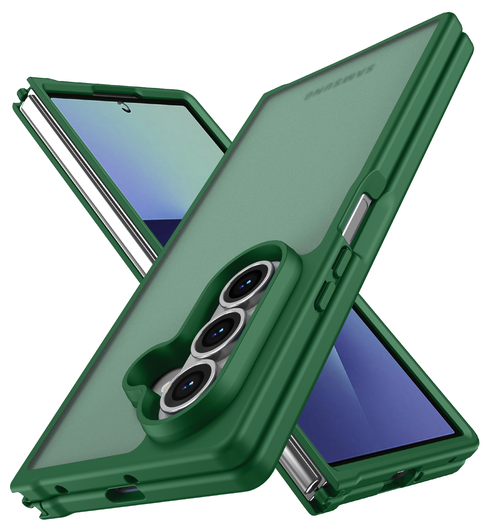 Samsung Galaxy Z Fold 7 Hoesje Back Cover Matte Groen afbeelding 3