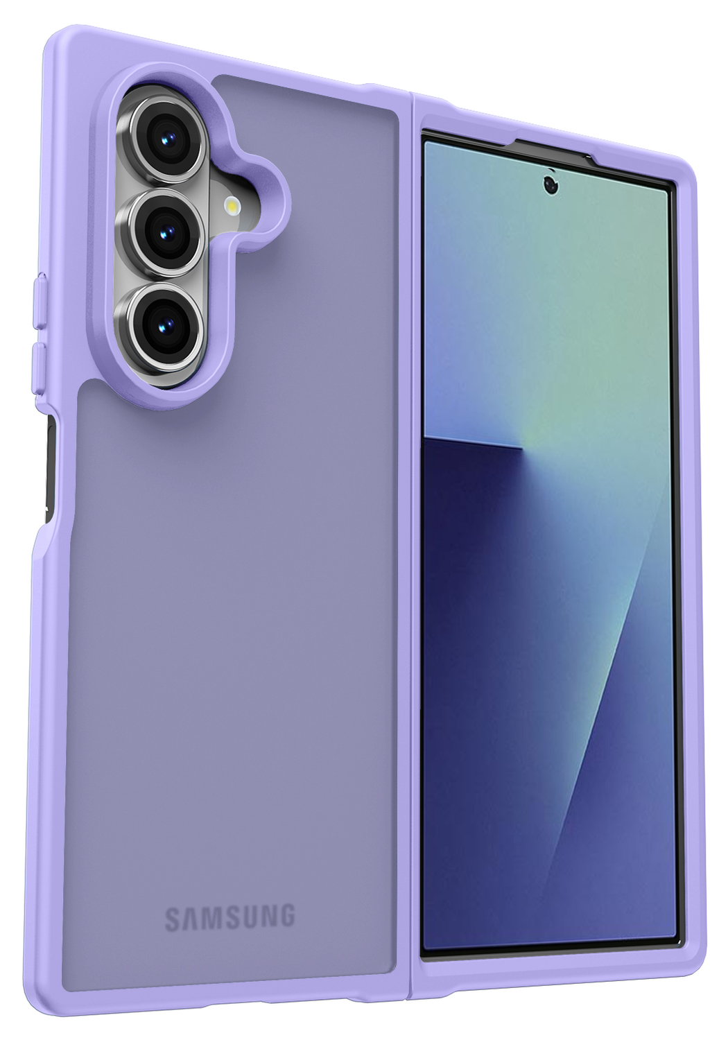 Samsung Galaxy Z Fold 7 Hoesje Back Cover Matte Paars afbeelding 2