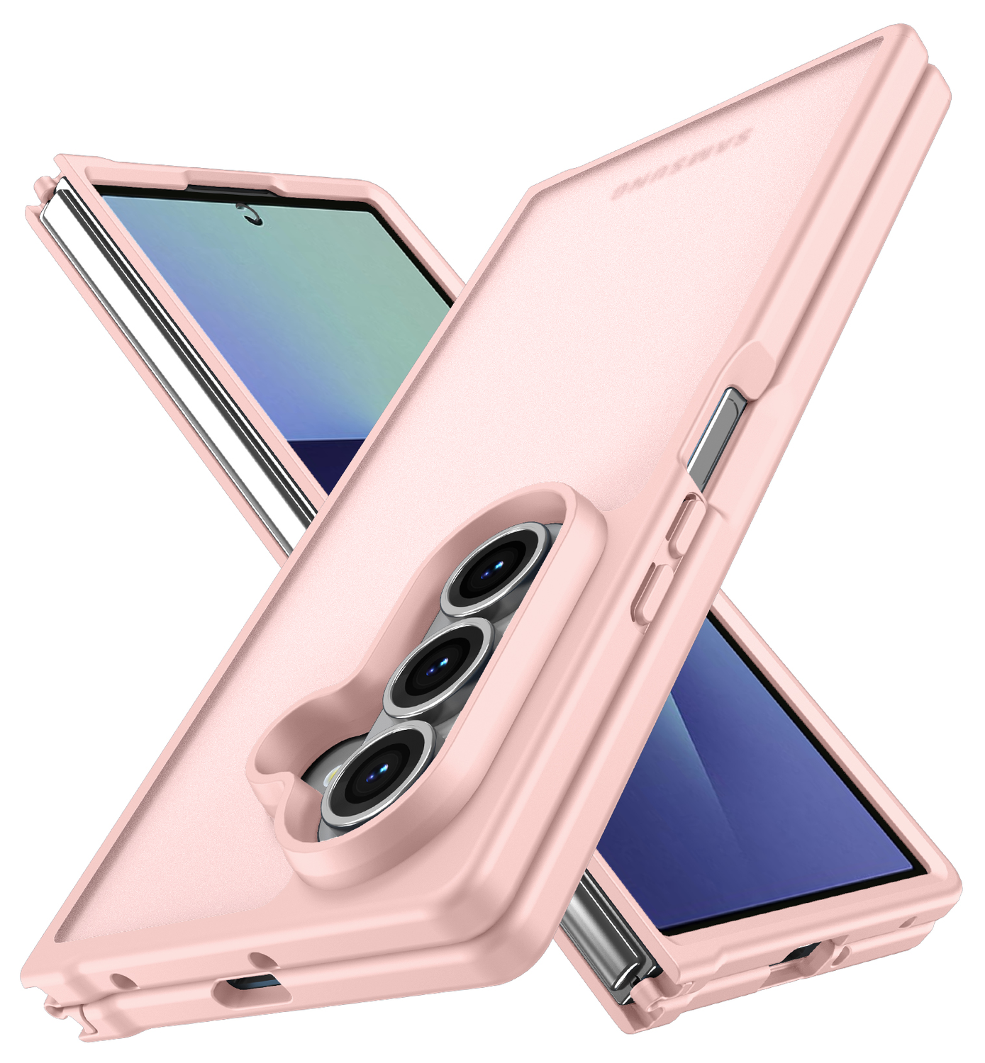 Samsung Galaxy Z Fold 7 Hoesje Back Cover Matte Roze afbeelding 3