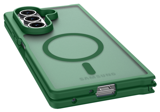 Samsung Galaxy Z Fold 7 Hoesje met MagSafe Back Cover Matte Groen afbeelding 8